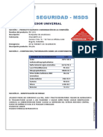 Hoja de Seguridad Rompedor - Universal - Ru1231