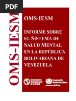 OMS - Informe Sobre El Sistema de Salud Mental en Venezuela 2013