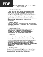 Autoritarismo Competitivo en El Perú