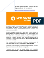 Comunicado Voluntad Popular