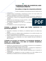 Competencias Del Perfil Del Docente Con Atributos