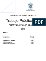 TP 2 - Mecánica de Suelos y Rocas I - Gravimetría