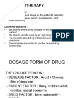 Dosage Form of Drug