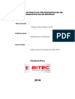 Informe Final de Prácticas Pre Profesionales - Inicial