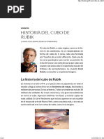 Historia Del Cubo de Rubik