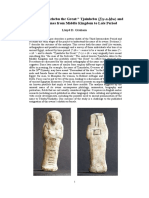 A Shabti of Tjehebu The Great - Tjainhebu (TAy-n-Hbw) and Related Names From Middle Kingdom To Late Period