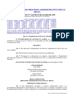 Rpaf - Regulamento Do Processo Administrativo Fiscal Do Estado Da Bahia