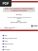 ACTL 1101 Introduction To Actuarial Studies R Software Tutorial Series