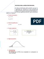 Q P P P Z: Prueba de Hipotesis para La Media Proporcional