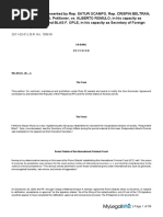 Bayan Muna As Represented by Rep Satur Ocampo Et Al Vs Alberto Romulo in His Capacity As Executive Secretary Et Al