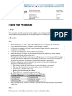 Hydro Test Procedure For Heat Exchanger