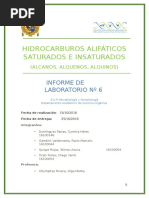 Hidrocarburos Alifáticos Saturados e Insaturados