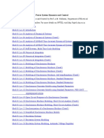 Power System Dynamics and Control