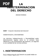 La Indeterminacion Del Derecho