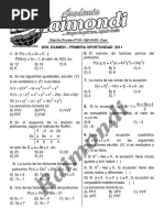 2do Examen - Primera Oportunidad Cepru - 2011