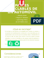 Partes Reciclables de Un Automóvil