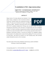 Effect of The Fe Substitution in Ti-Ni Shape Memory Alloys