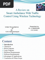 A Review On Smart Ambulance With Traffic Control Using Wireless Technology