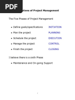 The Projmgmtprocessgroups