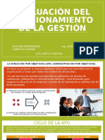 Evaluación Del Funcionamiento de La Gestión