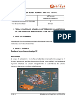 Informe de Bomba Rotativa Toyota 