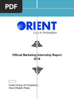 Official Marketing Internship Report Haris Shabbir Rana