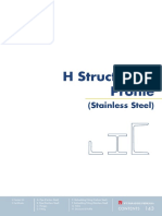 H Structure & Profile: (Stainless Steel)