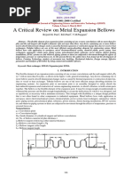 A Critical Review On Metal Expansion Bellows