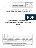 Procedimiento General de Radiografia Segun Asme B31.3-Asme b31.3