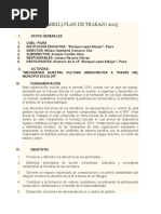 Modelo de Plan de Trabajo Municipio