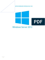 Manual de Instalación de SQL Server 2012