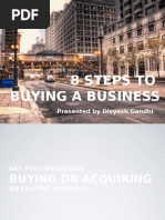 8 Steps To Buying A Business: Presented by Divyesh Gandhi