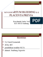 Antepartum Haemorrhage