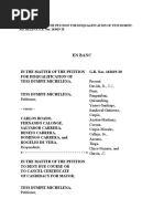 En Banc: in The Matter of The Petition For Disqualification of Tess Dumpit-MICHELENA G.R. Nos. 163619-20