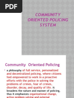 Community Oriented Policing System New