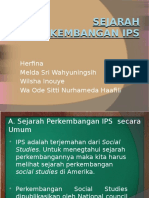 Sejarah Perkembangan IPS