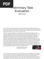 Preliminary Task Evaluation