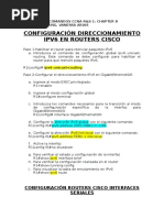 Configuración Direccionamiento Ipv6 en Routers Cisco - Enrutamiento Estático