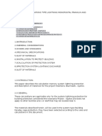 Technical Specifications Type Lightning Monopuntal Franklin and Accessories