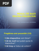 Reguli de Baza Pentru Prezentari