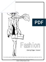 Fashion Coloring Pages Volume 1