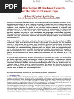 CIB9192 - Carbonation Testing of Hardened Concrete and The Effect of Cement Type