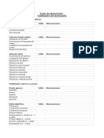 Pauta de Observación Habilidades Del Desempeño