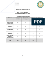 Pre Post Tercer Grado PDF