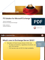 Coffee Talk F5 Solution For Microsoft Exchange 2010 Updated2011april