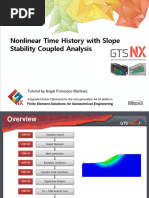 2D Tutorial Coupled Analysis Non Linear Time History With Slope Stability Analysis