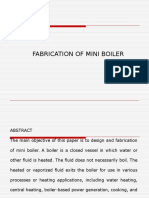 Fabrication of Mini Boiler