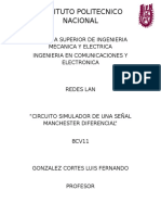 Reporte Circuito Señal Manchester Diferencial