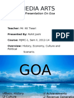 Media Arts: Presentation On Goa