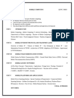 Mobile Computing Syllabus